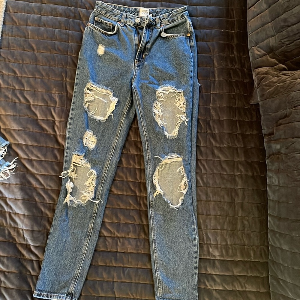 Distressed Blue Women's Jeans